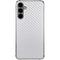 White Carbon Fiber Specialty Texture Material Galaxy S24 Plus Clear Case